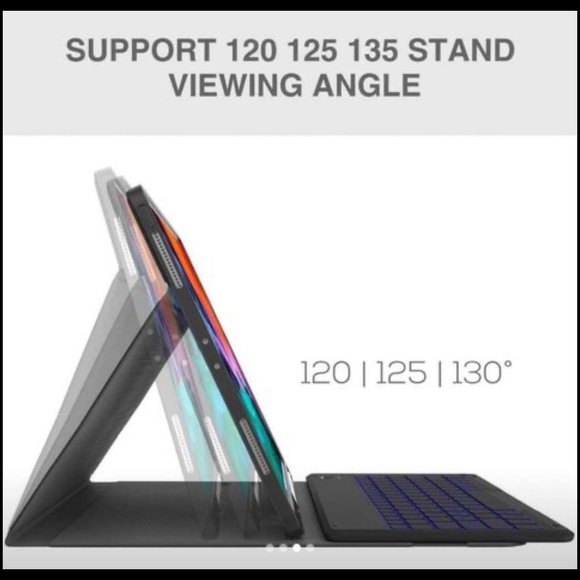 Folio case with magnetic keyboard for iPad 12.9
